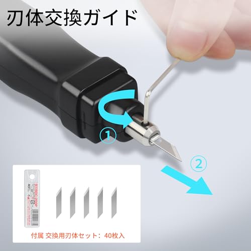 ポータブル超音波カッター / キャリングケース＆替刃40枚付き（プラグイン式） ポータブル超音波カッター / キャリングケース＆替刃40枚付き